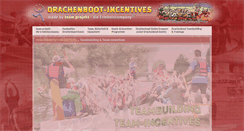 Desktop Screenshot of drachenboot-incentives.de